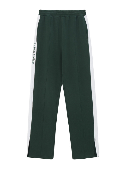 Luster Soleil Side Line-Slit Pants [Deep Green]