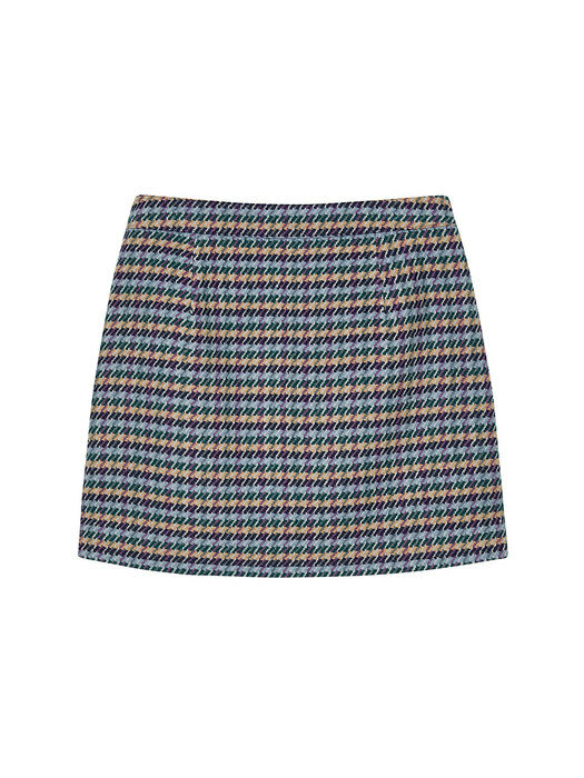 Check Mini Skirt in Multi VW2AS483-7E