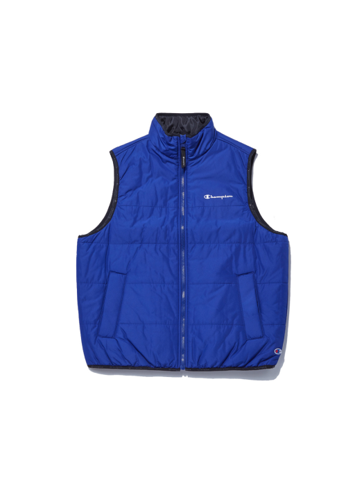 [US] Champion 스크립트 로고 PUFFER 조끼 패딩 (NORMAL BLUE) CKJU2F001B2