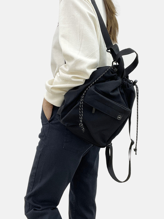 스트링 미니 백팩 507 블랙 String Mini Bagpack_Black