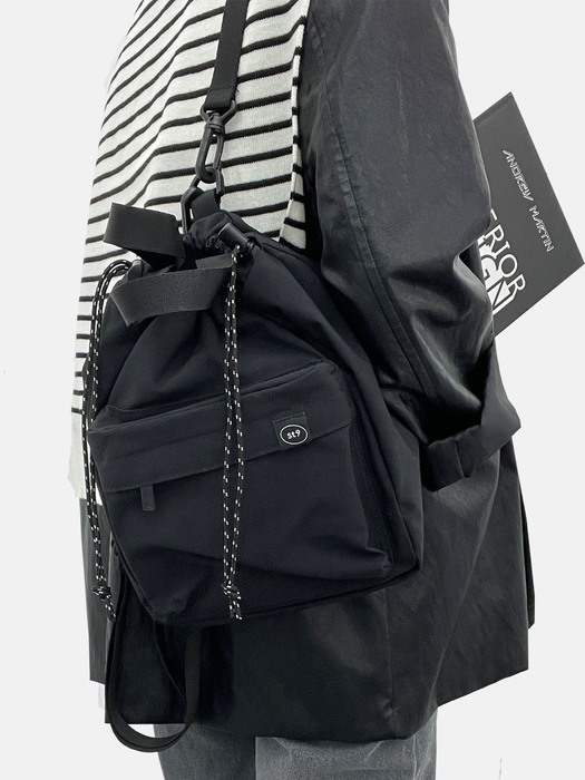 스트링 미니 백팩 507 블랙 String Mini Bagpack_Black