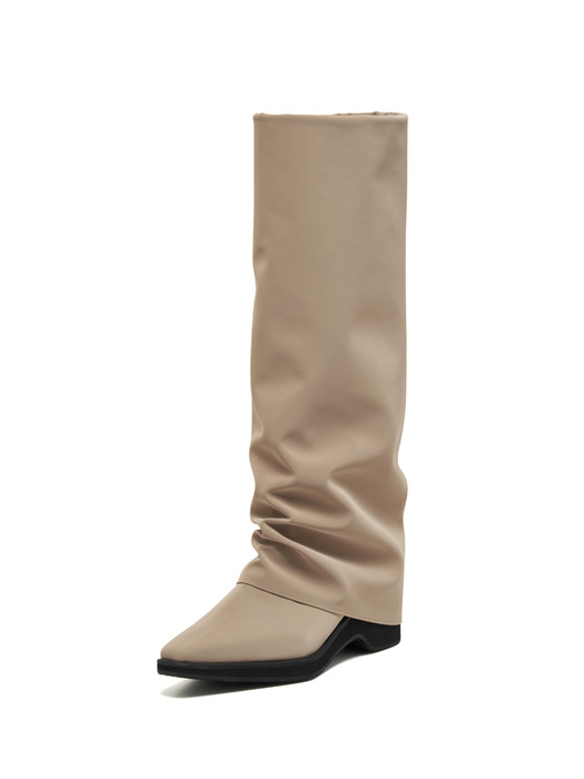 Hill Leg Warmer Long Boots beige