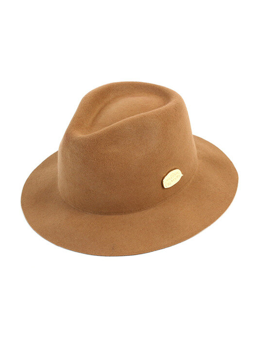 Edgecut Beige Wool Fedora 울페도라