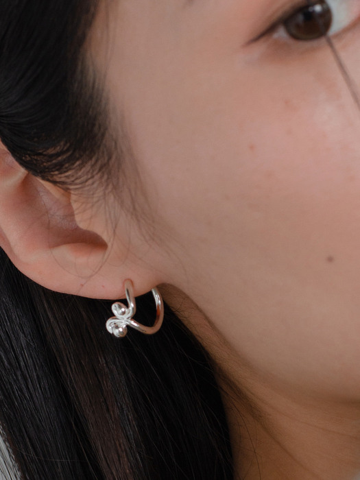 Cobra earrings / Silver