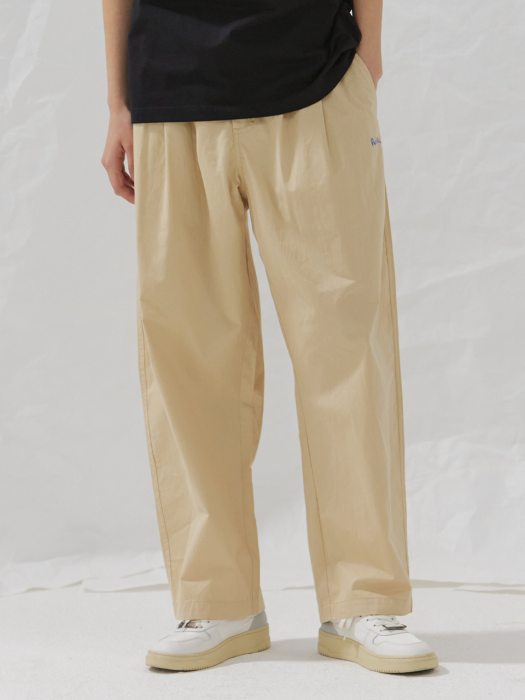 OCEAN COTTON EASY PANTS [BEIGE]