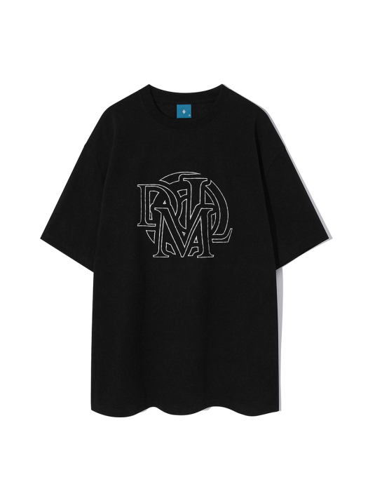 DML Stitch Logo Short Sleeve T-shirt T78 Black