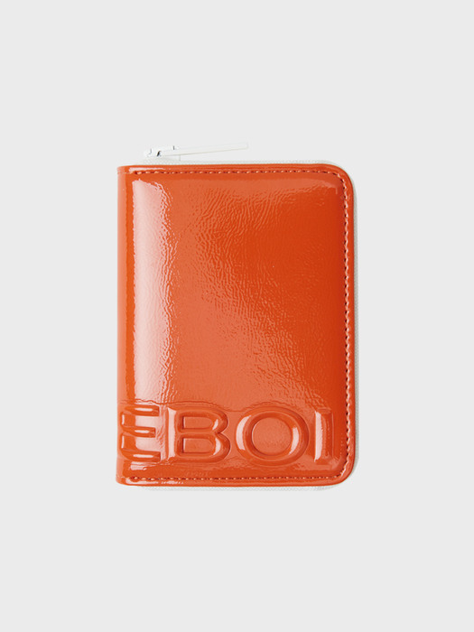enamel zip cardholder(애나멜지퍼카드홀더) - 오렌지