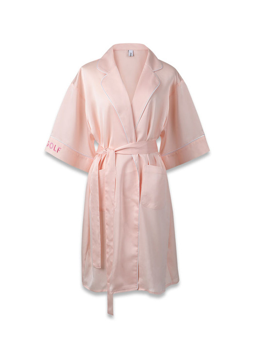 soft touch robe pink