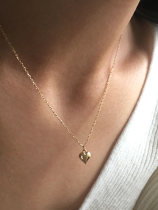 14k mini heart necklace