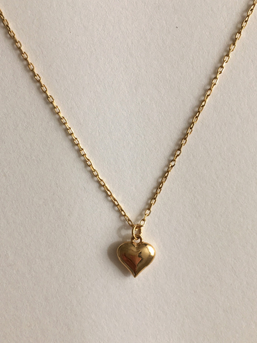 14k mini heart necklace