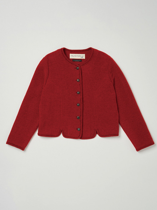 Via Joan knitted Jacket (Red)