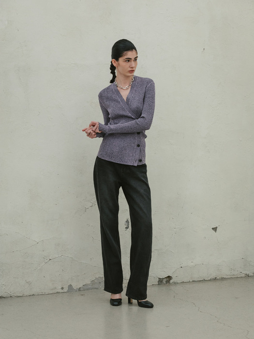 THE CHIC CARDIGAN - VIOLET MIX