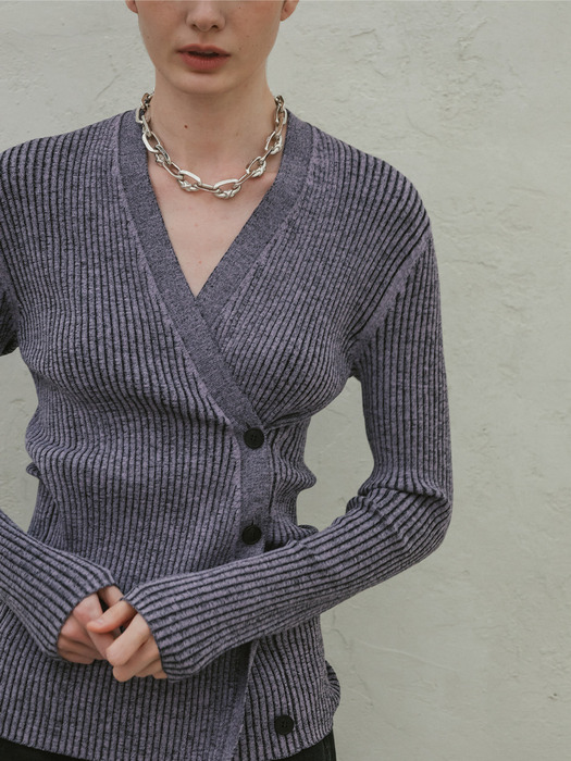 THE CHIC CARDIGAN - VIOLET MIX
