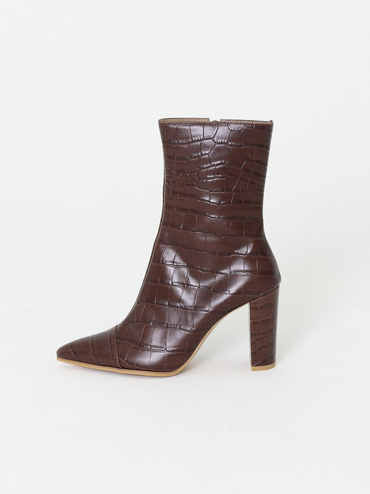 Barneys Croco Ankle Boots 6colors