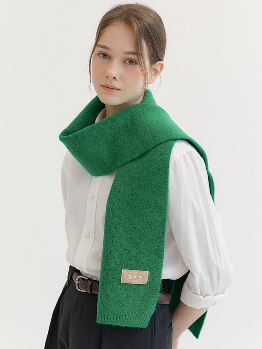 knit wool muffler (M028_green)