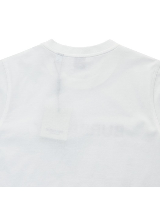 버버리 여성 로고 프린트 코튼 티셔츠 8056724 W MARGOT BRN A1464