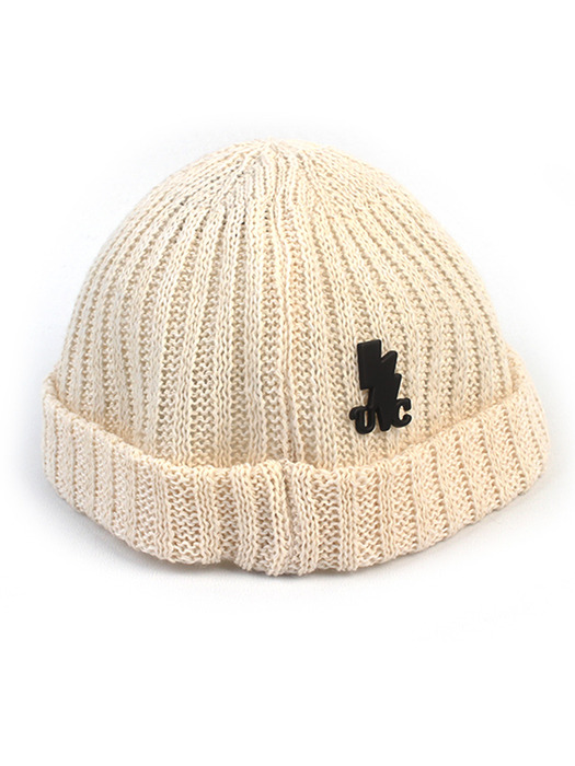 Cool Ivory Knit Watch Cap 와치캡