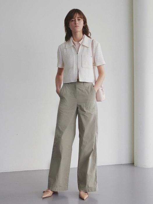 Top Stitched Wide Fit Pants SW4ML752-46