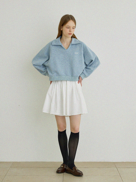 24SS_ 퓨어  셔링 스커트 Pure shirring skirt (White)