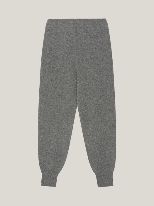 Cashmere 100% Jamie Jogger Knit Pants (Ash Grey)