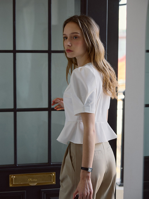 Puff Sleeve Blouse [Ivory]