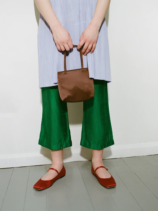 Little Silk Bag Dark Brown - Image 1