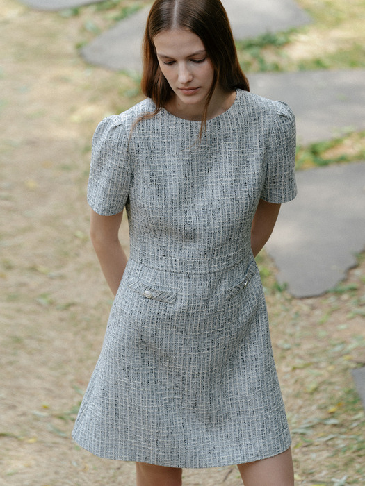 VERONICA TWEED DRESS (2colors)