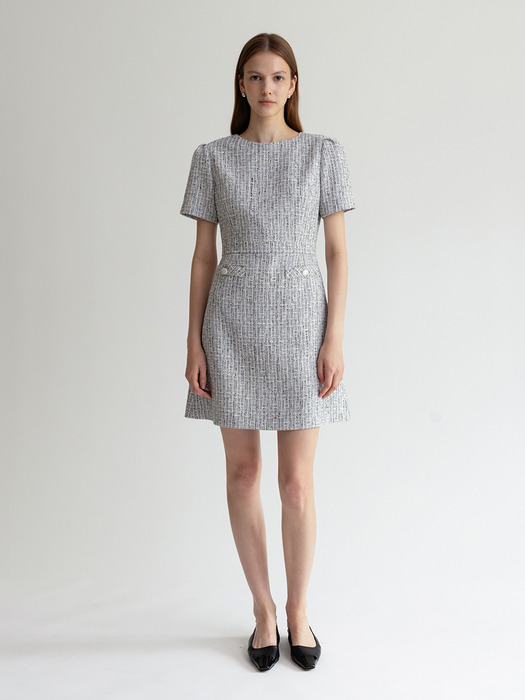 VERONICA TWEED DRESS (2colors)