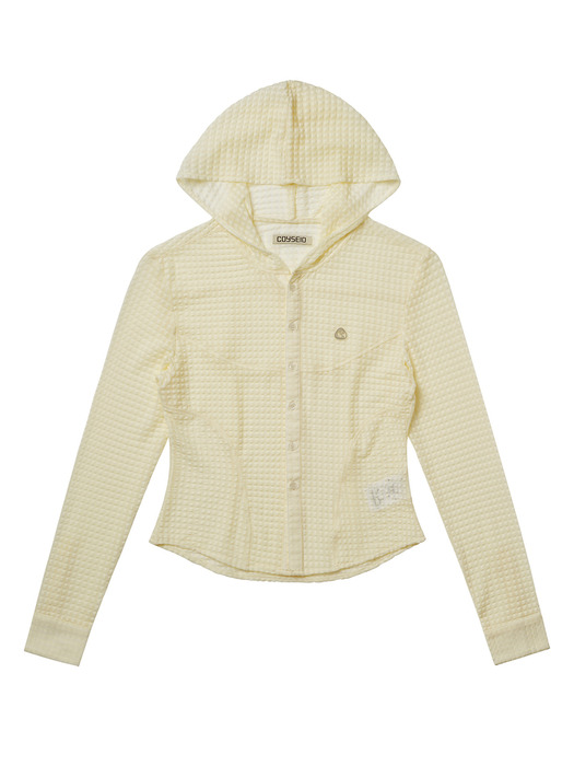 코이세이오 038]ROUND HOODIE SHIRTS IVORY