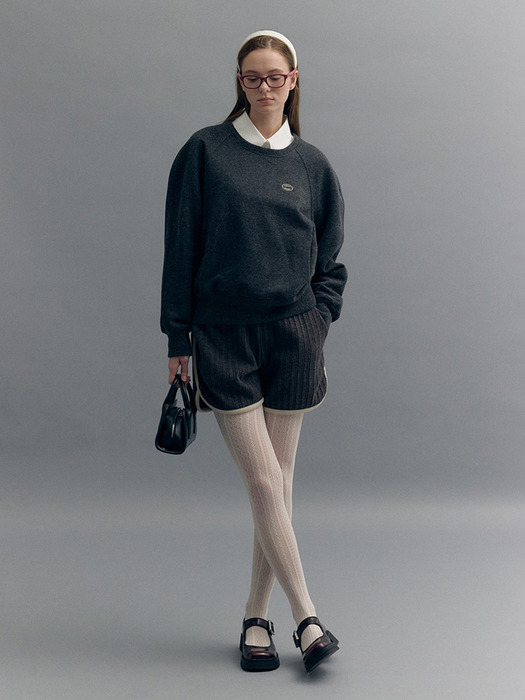 WOOL KNITED VOLUME SWEATSHIRT (dust gray)