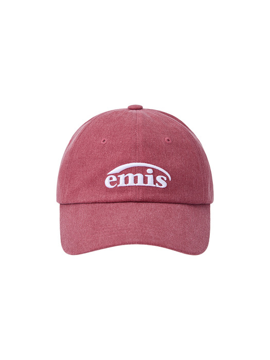 NEW LOGO PIGMENT BALL CAP-RED