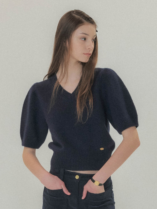 [단독]Jolie Knit Top Navy