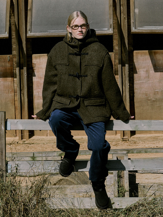 Brook Duffle Coat Khaki_F244CT01