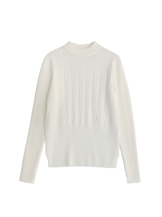 DIA Half-neck Cashmere Blended Knitwear (5colors) VKNIT_038