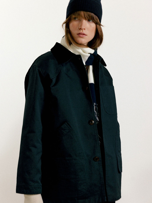 Oversized work jacket (Blue green)