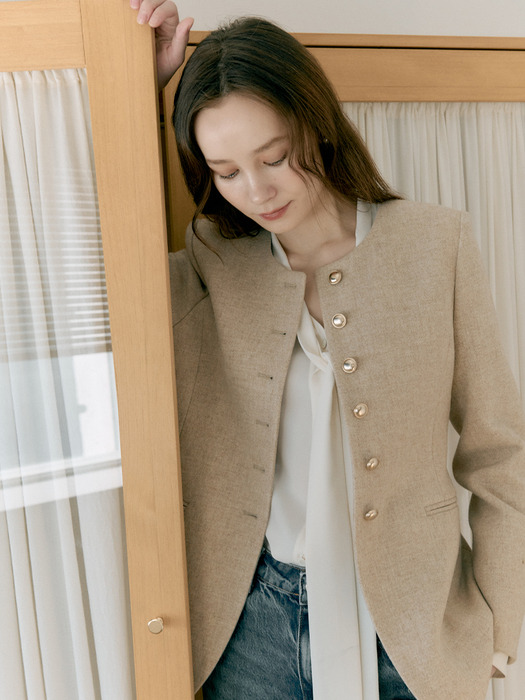 Amelia Hourglass Wool Jacket_2color