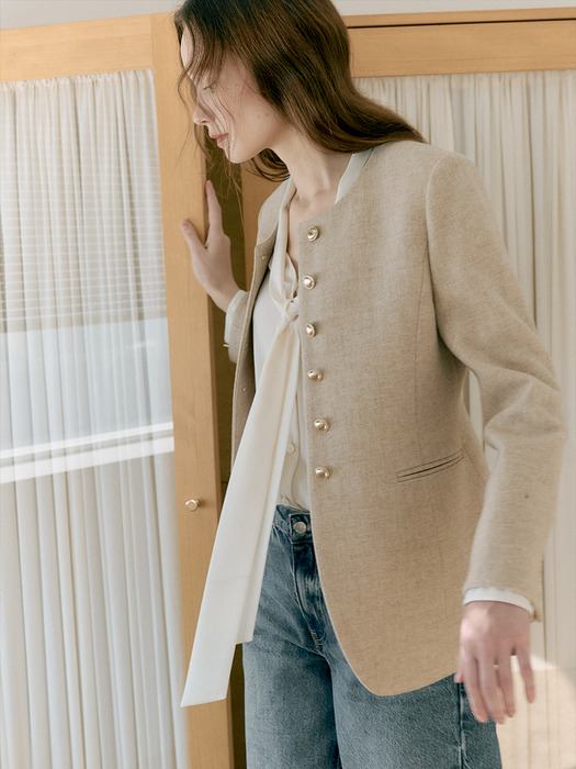 Amelia Hourglass Wool Jacket_2color