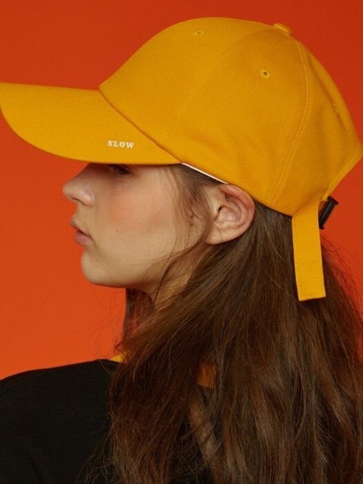 [unisex] X buckle cap (yellow)