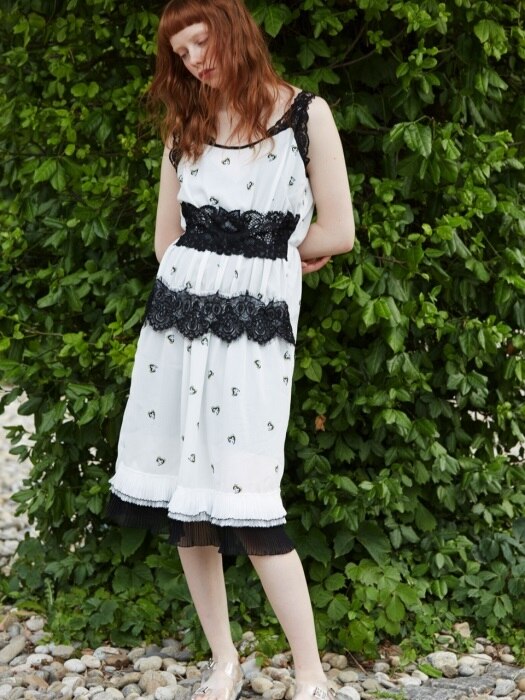 print lace slip dress_white