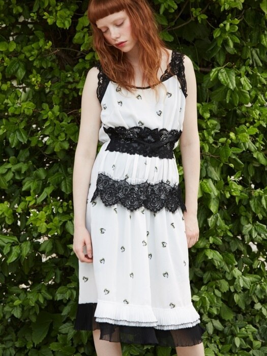 print lace slip dress_white
