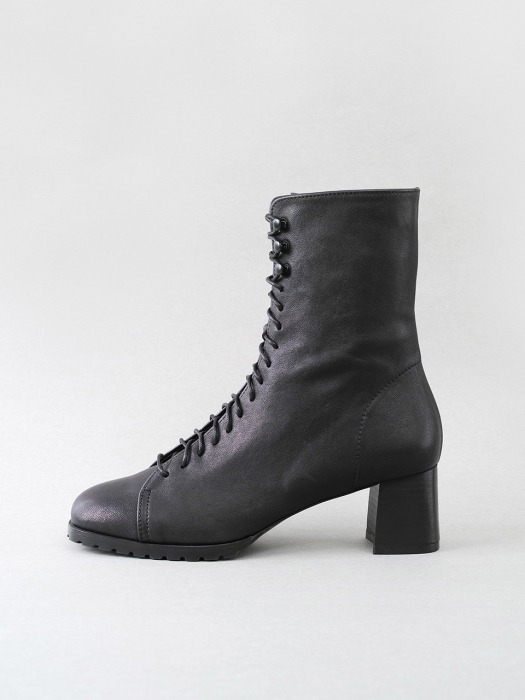 Lace-up Combat Boots_Black