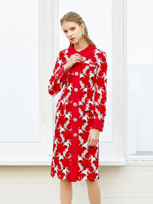 FORTUNA / Flower Lace Dress