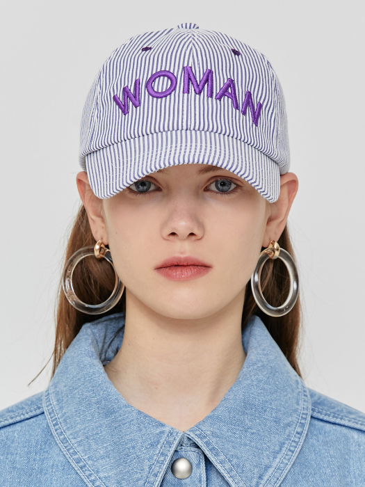 R WOMAN BALL CAP_BLUE