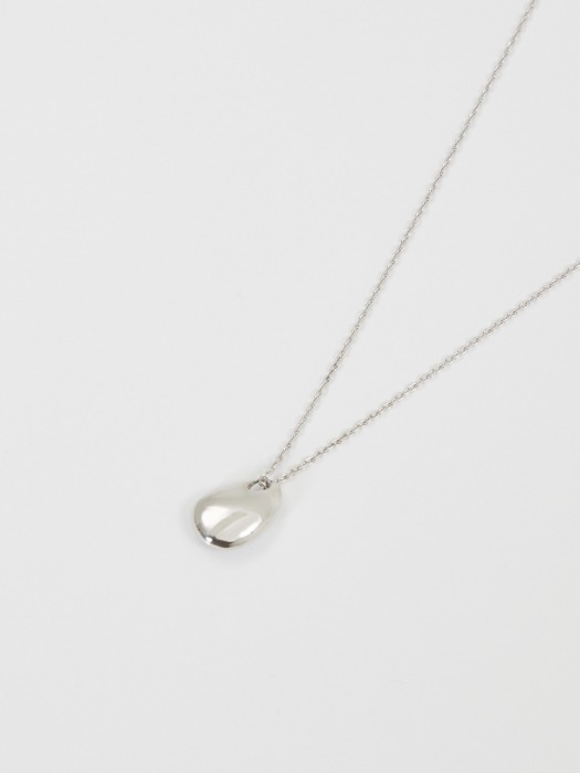 Tear `drop` Necklace_Silver