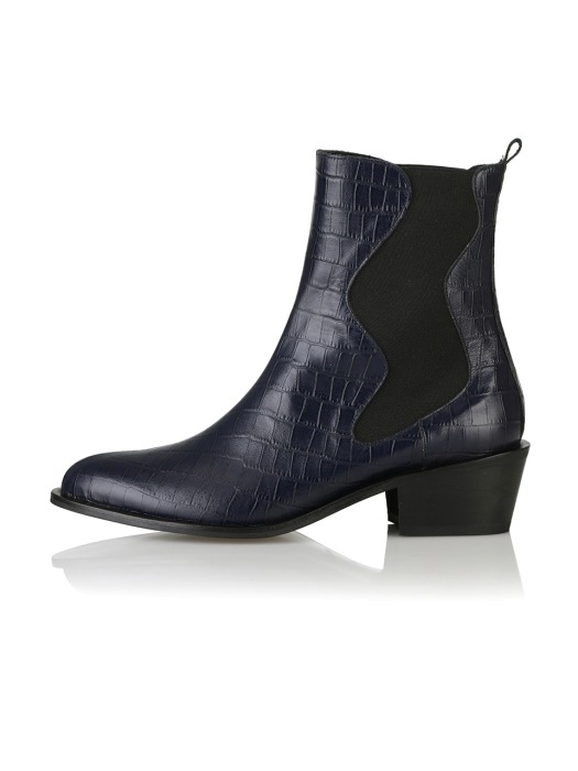 Palette boots / 19AW-B546 Navy Croc