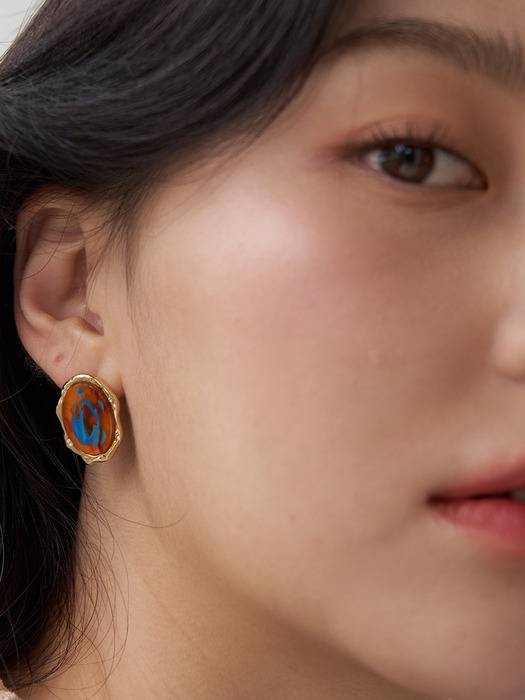 Painting earrings #비정형