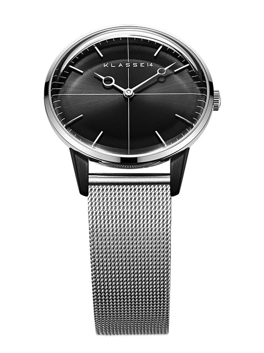 DISCO VOLANTE SILVER BLACK MESH 36mm - WDI19SB001W