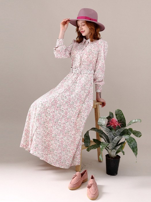 CHERRY BOLOSSOM DRESS [벚꽃 패턴 드레스] RM21DR09