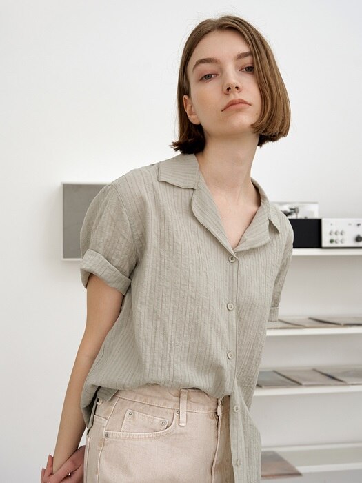 VINTAGE SUMMER SHIRTS - BABY KHAKI