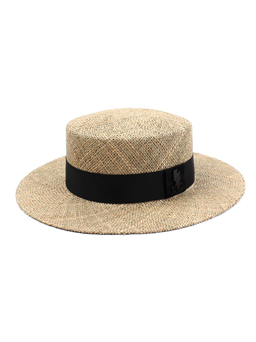 Bau Flat Long Panama Hat BK 여름페도라